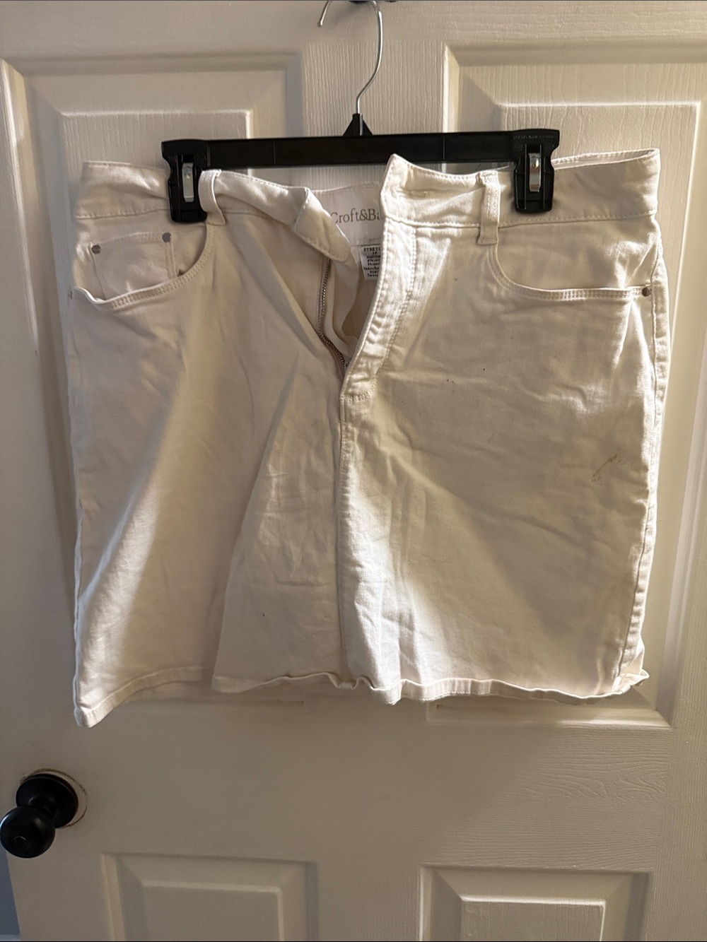 croft & barrow White Women’s Denim Skort